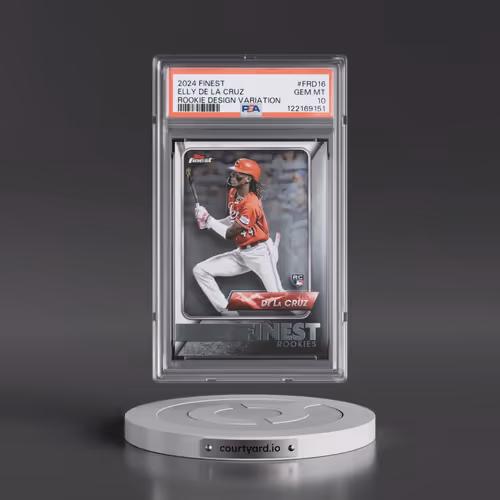 2024 Topps Finest Finest Rookie Design Variation #FRD16 Elly de La Cruz (PSA 10 GEM MINT)