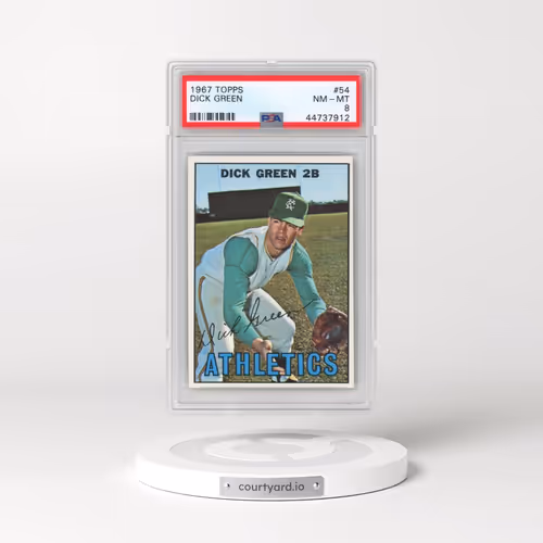1967 Topps #54 Dick Green (PSA 8 NM-MT)