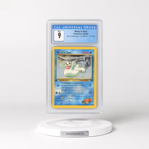 2000 Gym Challenge #91/132 Misty's Seel - 1st Edition 1st Edition (CGC 9 MINT)