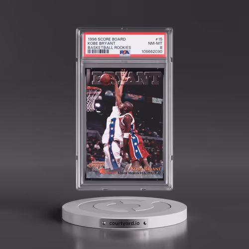 1996 Score Board Basketball Rookies #15 Kobe Bryant (PSA 8 NM-MT)