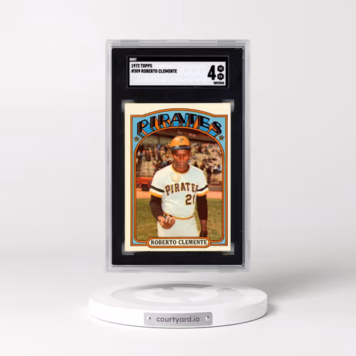 1972 Topps #309 Roberto Clemente (SGC 4 VG-EX)