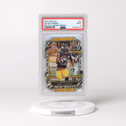 2021 Panini Select #53 Najee Harris - Die-Cut Zebra Prizm (PSA 9 MINT)