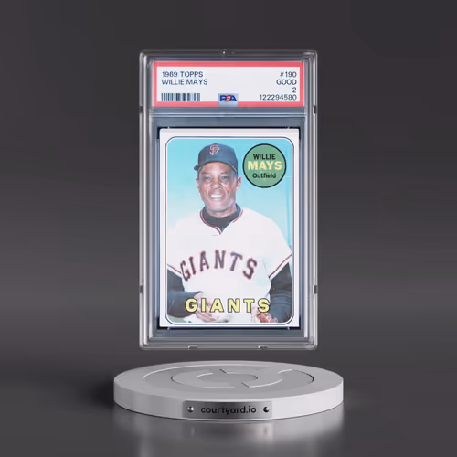 1969 Topps #190 Willie Mays (PSA 2 GOOD)