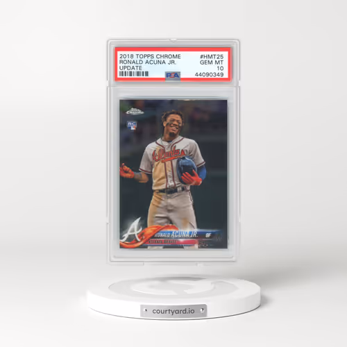 2018 Topps Chrome Update #HMT25 Ronald Acuna Jr. (PSA 10 GEM MINT)