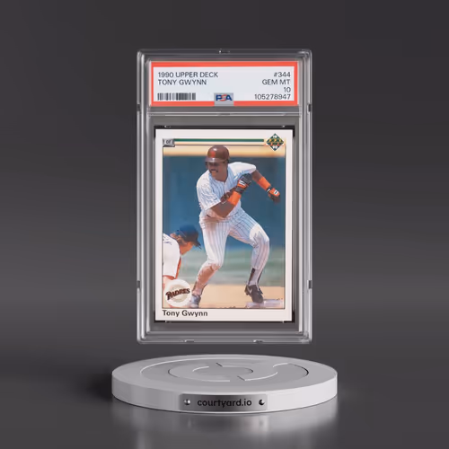 1990 Upper Deck #344 Tony Gwynn (PSA 10 GEM MINT)