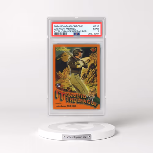 2024 Bowman Chrome It Came to the League #IT18 Jackson Merrill - Orange Refractor (PSA 9 MINT)