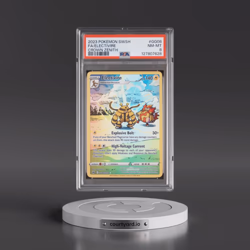 2023 Pokémon Sword and Shield Crown Zenith #GG08 Electivire - Full Art (PSA 8 NM-MT)
