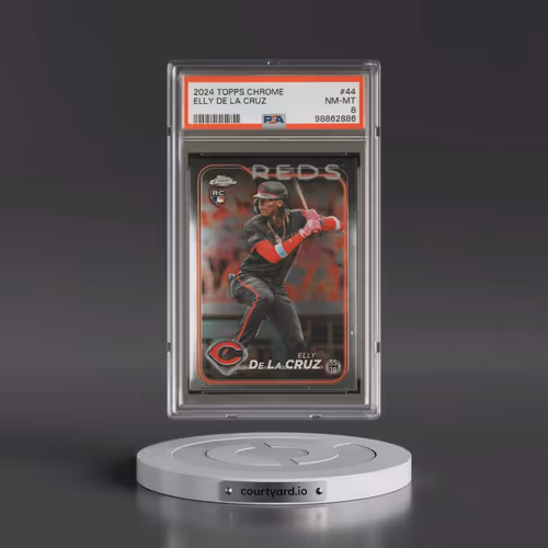 2024 Topps Chrome #44 Elly de La Cruz (PSA 8 NM-MT)