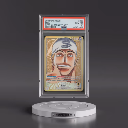 2023 One Piece OP05-Awakening of the New Era #098 Enel - Alternate Art (PSA 10 GEM MINT)