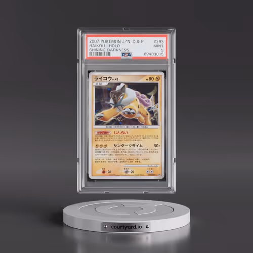 2007 Pokémon Diamond & Pearl Shining Darkness #293 Raikou - Holo (PSA 9 MINT)