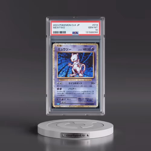 2023 Pokémon Clk-Trading Card Game Classic Blastoise & Suicune EX Deck #014 Mewtwo (PSA 10 GEM MINT)