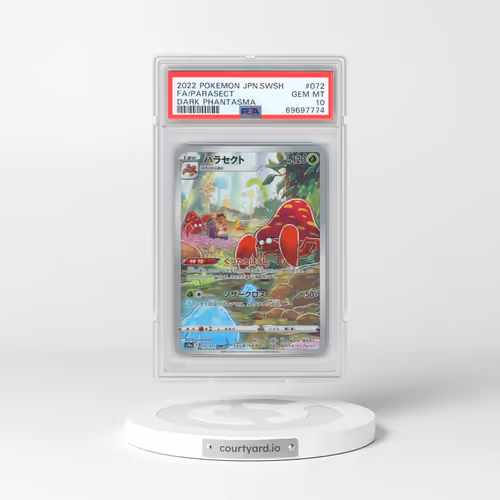 2022 Pokémon Sword & Shield Dark Phantasma #072 Parasect - Full Art (PSA 10 GEM MINT)