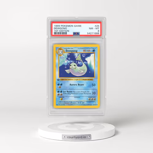 1999 Pokémon Game #25 Dewgong - 1st Edition (PSA 8 NM-MT)