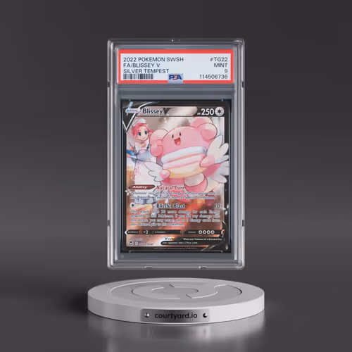 2022 Pokémon Sword & Shield Silver Tempest #TG22 Blissey V - Holo Full Art (PSA 9 MINT)