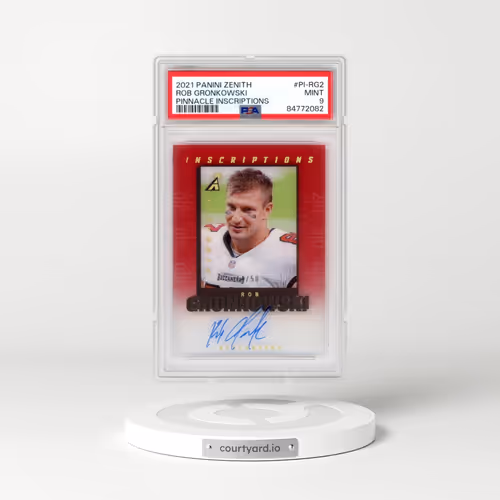 2021 Panini Zenith Pinnacle Inscriptions #PI-RG2 Rob Gronkowski (PSA 9 MINT)