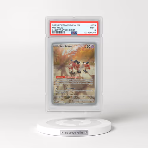 2023 Pokémon Mew EN-151 #179 Mr. Mime - Illustration Rare (PSA 9 MINT)