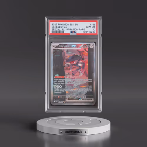 2025 Pokémon Blk EN-Black Bolt #169 Genesect EX - Holo Special Illustration Rare (PSA 10 GEM MINT)