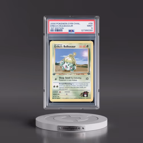 2000 Pokémon Gym Challenge #39 Erika's Bulbasaur - 1st Edition (PSA 9 MINT)