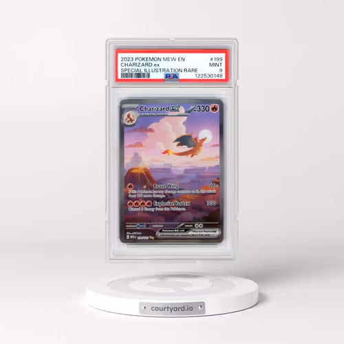 2023 Pokémon Mew EN-151 #199 Charizard EX - Holo Special Illustration Rare (PSA 9 MINT)