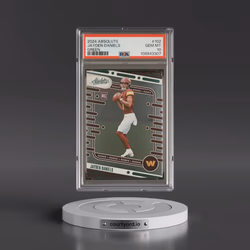 2024 Panini Absolute #102 Jayden Daniels - Green (PSA 10 GEM MINT)