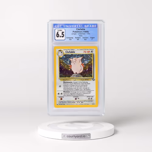 1999 Jungle #1/64 Clefable - Holo (CGC 6.5 EX-NM+)