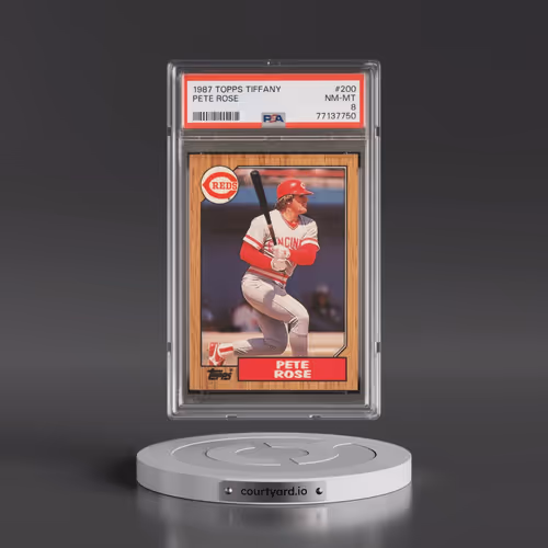 1987 Topps Tiffany #200 Pete Rose (PSA 8 NM-MT)
