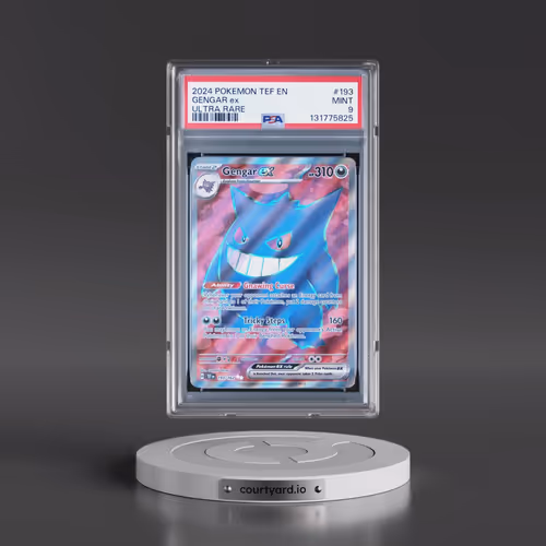 2024 Pokémon Tef EN-Temporal Forces #193 Gengar EX - Holo Ultra Rare (PSA 9 MINT)