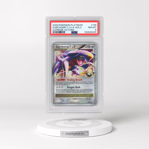 2009 Pokémon Platinum Supreme Victors #145 Garchomp C LV.X - Holo (PSA 8 NM-MT)