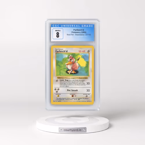 1999 Base Set #27/102 Farfetch'd - Shadowless Shadowless (CGC 8 NM-MT)