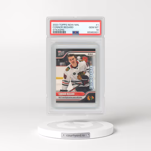 2023 Topps Now NHL Stickers #1 Connor Bedard (PSA 10 GEM MINT)