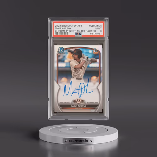 2023 Bowman Draft Chrome Prospect Autograph #CDAMAH Maui Ahuna - Refractor (PSA 9 MINT)
