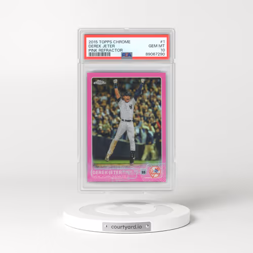 2015 Topps Chrome #1 Derek Jeter - Pink Refractor (PSA 10 GEM MINT)
