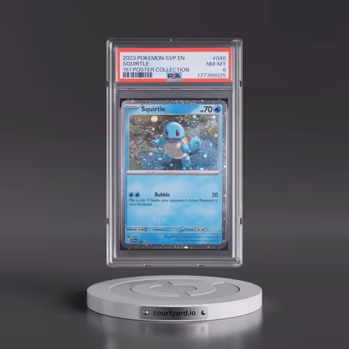2023 Pokémon Svp EN-SV Black Star Promo #048 Squirtle - 151 Poster Collection (PSA 8 NM-MT)