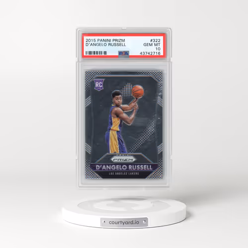 2015 Panini Prizm #322 D'Angelo Russell (PSA 10 GEM MINT)