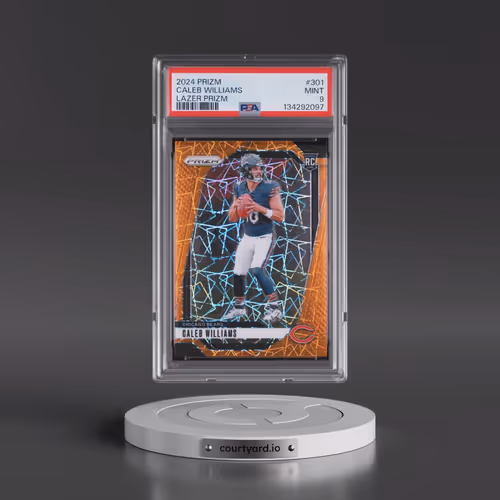 2024 Panini Prizm #301 Caleb Williams - Lazer Prizm (PSA 9 MINT)
