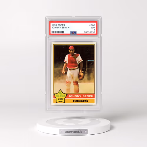 1976 Topps #300 Johnny Bench (PSA 7 NM)