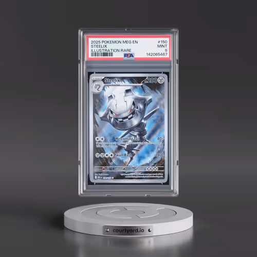 2025 Pokémon Meg EN-Mega Evolution #150 Steelix - Illustration Rare (PSA 9 MINT)