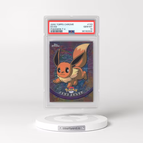 2000 Topps Chrome Pokémon T.V. #133 Eevee (PSA 10 GEM MINT)