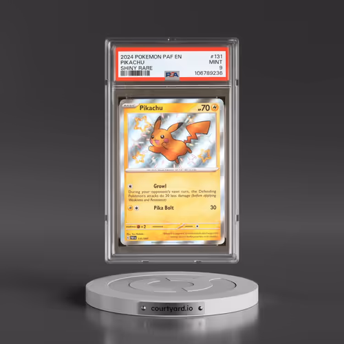 2024 Pokémon Paf EN-Paldean Fates #131 Pikachu - Shiny Rare (PSA 9 MINT)