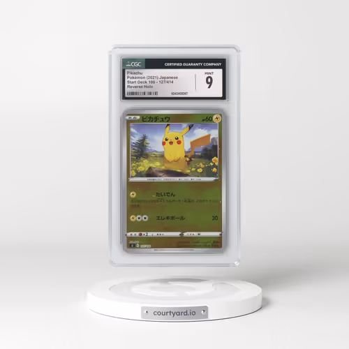2021 Start Deck 100 #127/414 Pikachu - Reverse Holo (CGC 9 MINT)