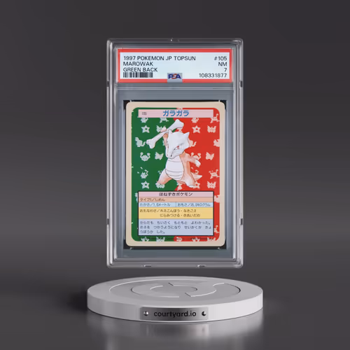 1997 Pokémon Topsun #105 Marowak - Green Back (PSA 7 NM)