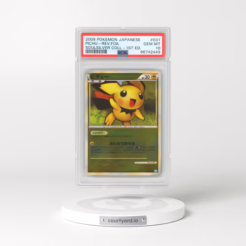 2009 Pokémon Soulsilver Collection #031 Pichu - 1st Edition Reverse Foil (PSA 10 GEM MINT)