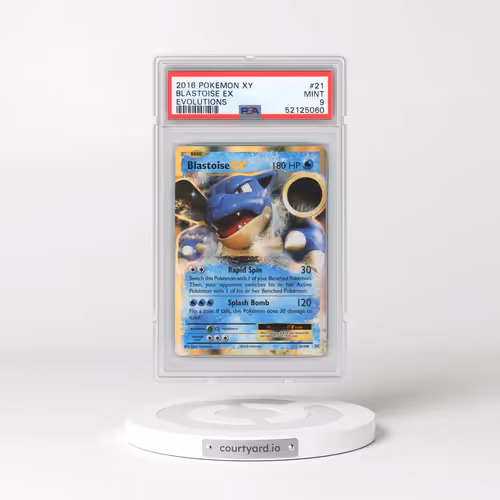 2016 Pokémon XY Evolutions #21 Blastoise EX - Holo (PSA 9 MINT)