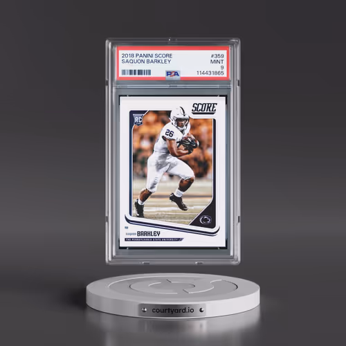 2018 Panini Score #359 Saquon Barkley (PSA 9 MINT)