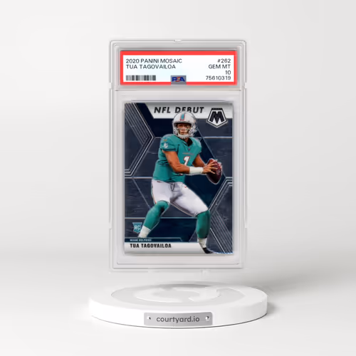 2020 Panini Mosaic #262 Tua Tagovailoa (PSA 10 GEM MINT)