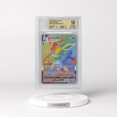 2021 Evolving Skies #208 Glaceon VMAX - Holo Secret (BGS 10 PRISTINE)
