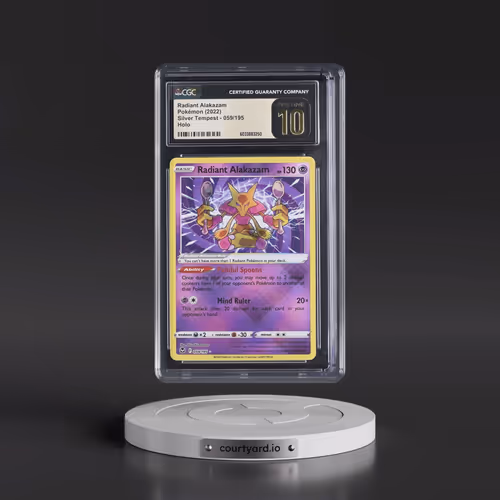 2022 Silver Tempest #059/195 Radiant Alakazam - Holo (CGC 10 PRISTINE)