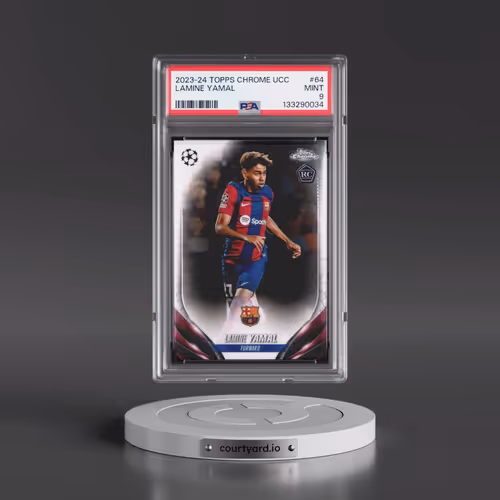 2023-24 Topps Chrome UEFA Club Competitions #64 Lamine Yamal (PSA 9 MINT)
