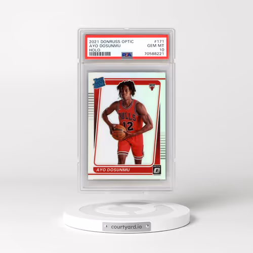 2021 Panini Donruss Optic #171 Ayo Dosunmu - Holo (PSA 10 GEM MINT)