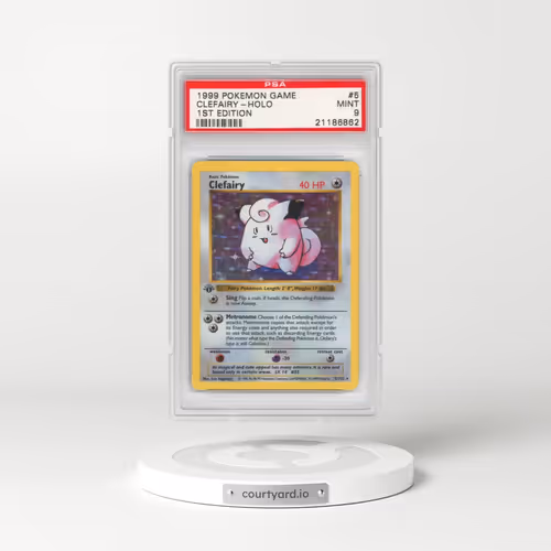 1999 Pokémon Game #5 Clefairy - 1st Edition Holo (PSA 9 MINT)
